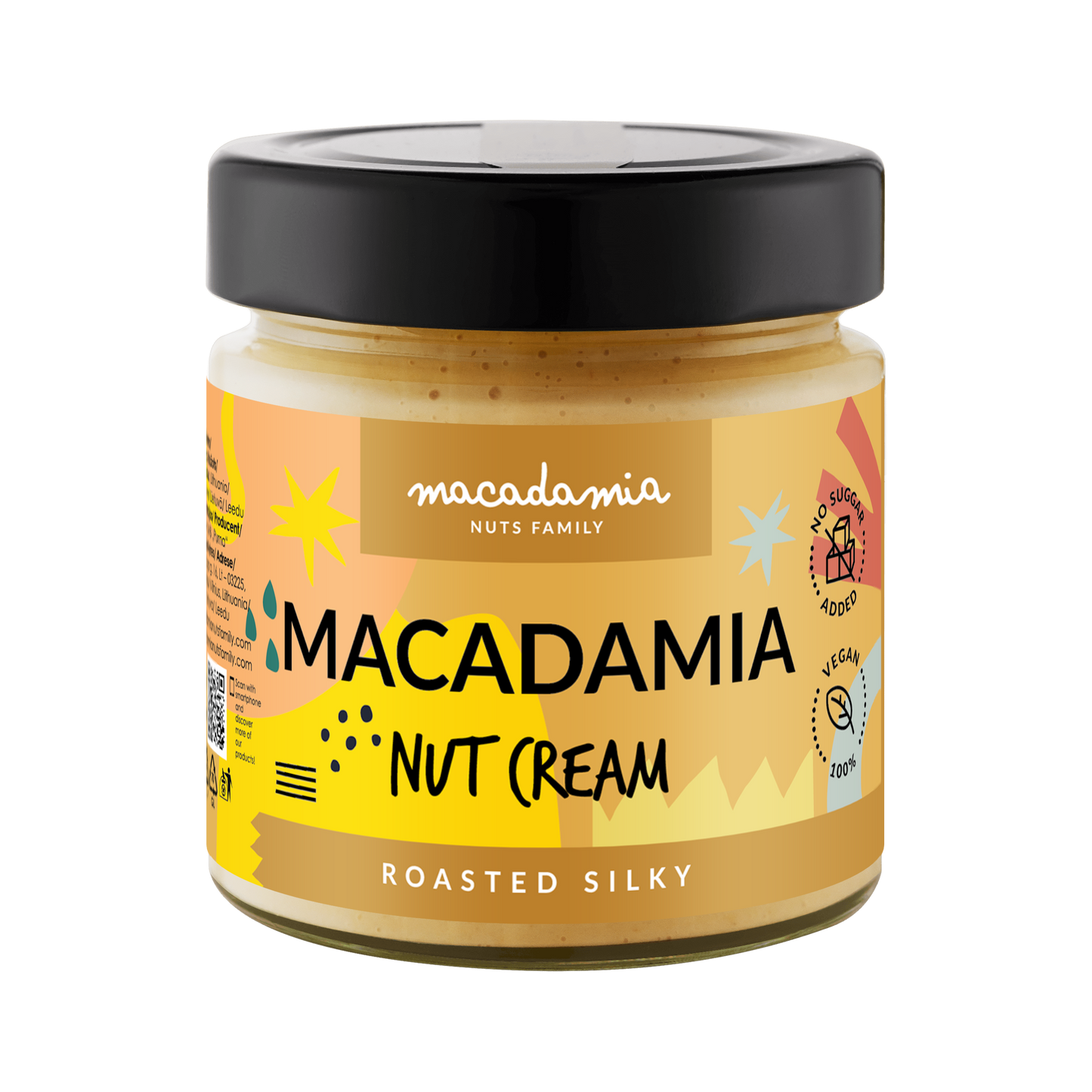 Makadamijų riešutų kremas ŠVELNUS